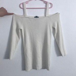 Express white off the shoulder shirt